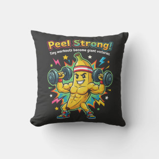 Peel Strong! – Bananen-Gym-Motivation Kissen