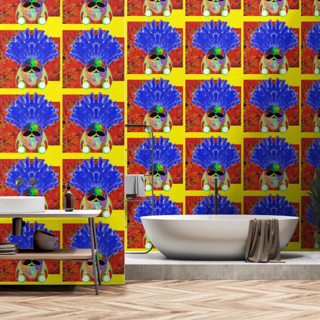 Peel und Stick Wallpaper 70 - Rainbow Blue 2 Tapete (Badezimmer)