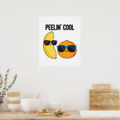 Peelin Cool Funny Fruit Pub Poster (Küche)