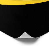 Peelin Cool Funny Fruit Pun Dark BG Poster (Ecke)