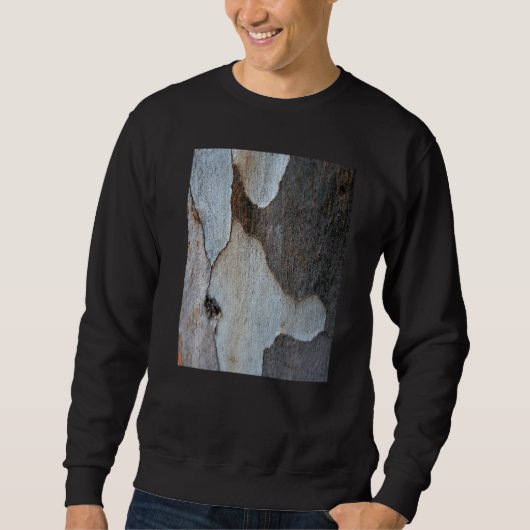 Peeling Bark Of A Eucalyptus Gum Tree Photography Sweatshirt (Vorderseite)
