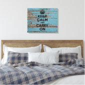 Peeling Blue Paint, Behalten Ruhe Leinwanddruck (Insitu (Schlafzimmer))