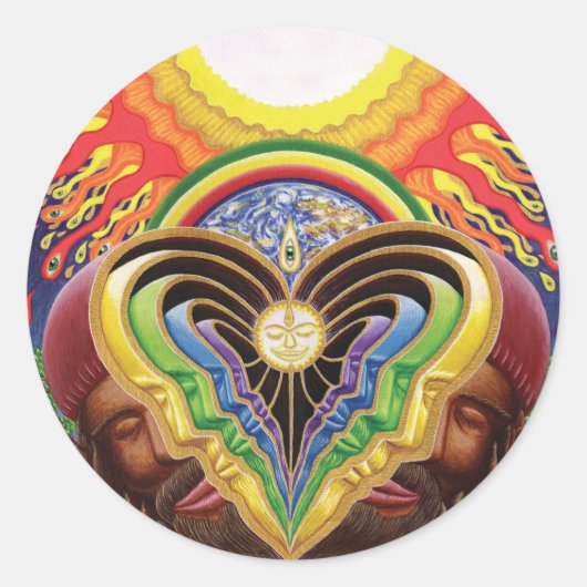 Peeling Bodies Runder Aufkleber (Vorderseite)