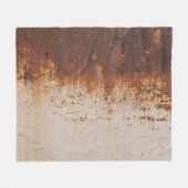 Peeling Farbe, rostige Wandstruktur. Fleecedecke (Vorderseite (Horizontal))
