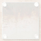 Peeling Farbe, rostige Wandstruktur. Glasuntersetzer (Rückseite)