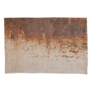 Peeling Farbe, rostige Wandstruktur. Kissenbezug