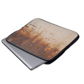 Peeling Farbe, rostige Wandstruktur. Laptopschutzhülle (Vorne Knopf)