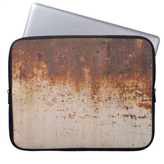 Peeling Farbe, rostige Wandstruktur. Laptopschutzhülle (Vorderseite)