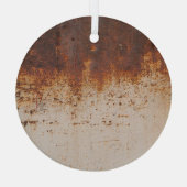 Peeling Farbe, rostige Wandstruktur. Ornament Aus Glas (Rückseite)