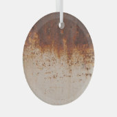 Peeling Farbe, rostige Wandstruktur. Ornament Aus Glas (Vorderseite Rechts)