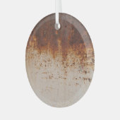 Peeling Farbe, rostige Wandstruktur. Ornament Aus Glas (Vorderseite links)