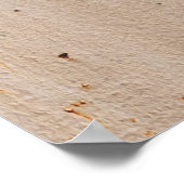 Peeling Farbe, rostige Wandstruktur. Poster (Ecke)