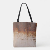 Peeling Farbe, rostige Wandstruktur. Tasche (Rückseite)