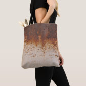 Peeling Farbe, rostige Wandstruktur. Tasche (Von Nahem)