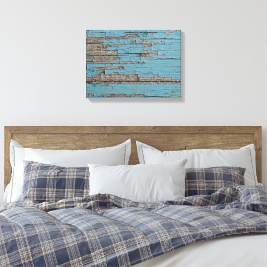 Peeling mit blauer Farbe Leinwanddruck (Insitu (Schlafzimmer))