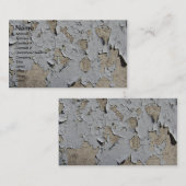 Peeling mit blauer Farbe Visitenkarte (Vorne/Hinten)