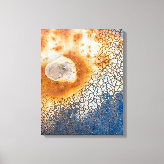 Peeling Paint und Rusty Abstrakt Leinwanddruck (Vorderseite)