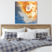 Peeling Paint und Rusty Abstrakt Leinwanddruck (Insitu (Schlafzimmer))