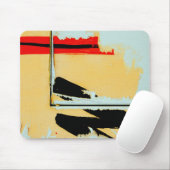 Peeling Painted Paper Art - Schwarz Rot Gelb Grün Mousepad (Mit Mouse)