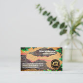 Peeling Plaster Alter Stein Wand Mauerwerk Visitenkarte (Stehend Vorderseite)