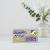 Peeling Plaster Paint Handyman Visitenkarte (Stehend Vorderseite)