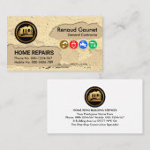 Peeling Plaster Paint Handyman Visitenkarte (Vorne/Hinten)