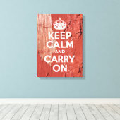 Peeling Red Barn Paint Behielt Ruhe in Weiß Leinwanddruck (Insitu (Holzboden))