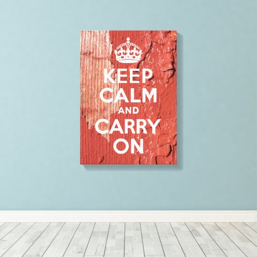 Peeling Red Barn Paint Behielt Ruhe in Weiß Leinwanddruck (Insitu (Holzboden))