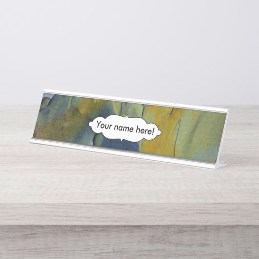 Peeling Schreibtischnamensplakette (Vorderseite )