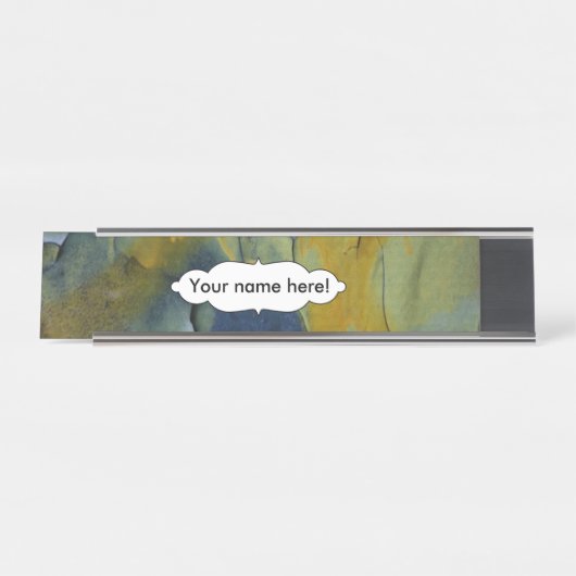 Peeling Schreibtischnamensplakette (Vorderseite )
