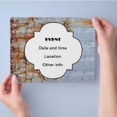 Peeling-Textur Flyer (Hand)