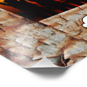 Peeling-Textur Fotodruck (Ecke)