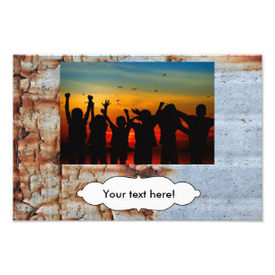 Peeling-Textur Fotodruck