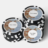 Peeling-Textur Pokerchips (Stapel)