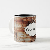 Peeling-Textur Zweifarbige Tasse (Vorderseite Links)