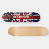 Peeling Union Jack Flag Großbritannien Skateboard (Horizontal)