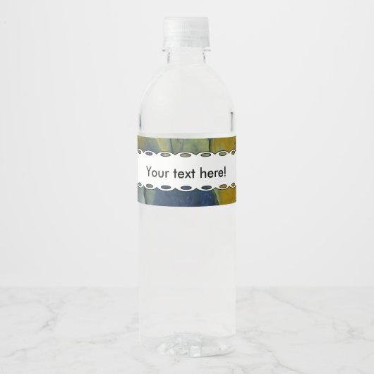 Peeling Wasserflaschenetikett (Vorderseite)