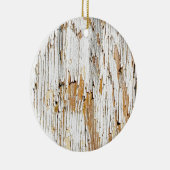 Peeling Weiße Farbe Abstrakt Keramikornament (Rechts)