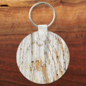 Peeling Weiße Farbe Abstrakt Schlüsselanhänger (Vorderseite)