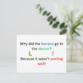 Peeling Well Joke Postkarte (Stehend Vorderseite)