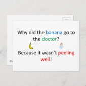 Peeling Well Joke Postkarte (Vorne/Hinten)