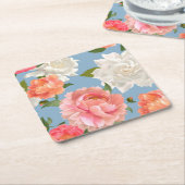 Peelmuster Rechteckiger Pappuntersetzer (angewinkelt)