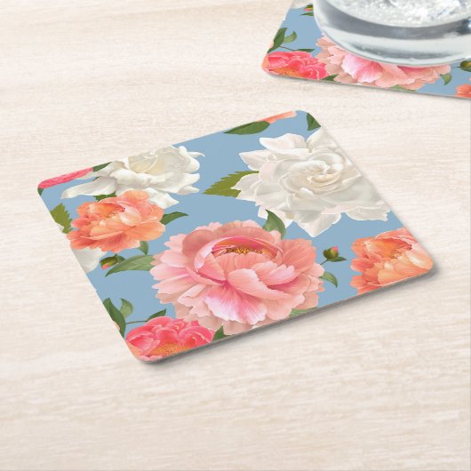 Peelmuster Rechteckiger Pappuntersetzer (angewinkelt)