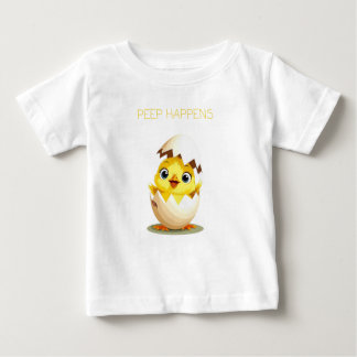 Peep Happens" Niedlicher Baby T - Shirt