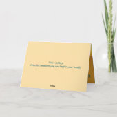 PEEP - JEDE OSTKARTE DANKESKARTE (Rückseite)