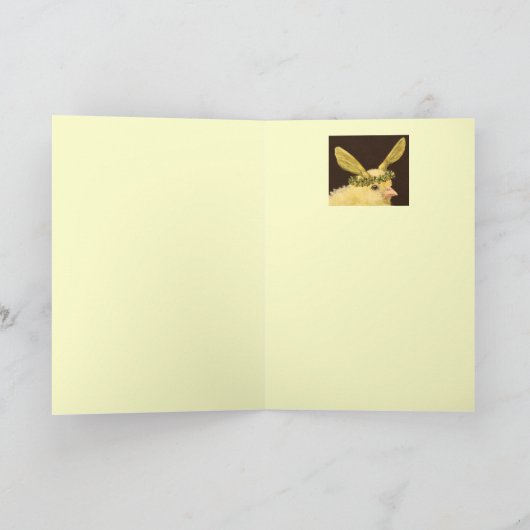 Peep mit Ahornkernkarton Karte (Innenseite)