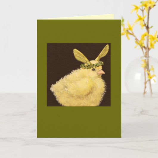 Peep mit Ahornkernkarton Karte (Gelbe Blume)