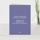 Peep mit Blaubeerkarte Karte (Rückseite)