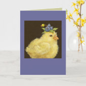 Peep mit Blaubeerkarte Karte (Gelbe Blume)