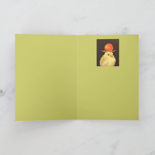 Peep mit Kirschtomatenkarte Karte (Innenseite)